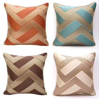 5 spalvų dryžuotas siuvinėto satino pagalvėlė padengti 58*58 aukštos kokybės decoraive pagalvę padengti viešbutis office home sofa-lova, kėdės užvalkalas