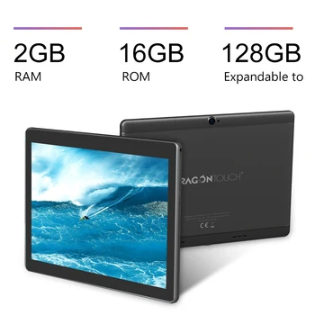 Dragon Touch K10 Tablet 10.1 colių Android Tablet su 16 GB Quad Core Procesorius 1 280 x 800 IPS HD Ekranas tablet pc paramos GPS