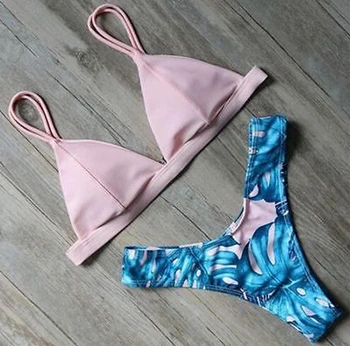 2018 Karšto Pardavimo Moterų Paminkštinta Push-up Bikinis Nustatyti Paplūdimio maudymosi kostiumėlį, Maudymosi Kostiumą, maudymosi Kostiumėliai Paplūdimio