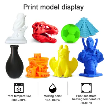 Enotepad PLA Gijų 1kg, Tikslumas +/- 0.02 mm 3D spausdintuvo Kaitinimo ne burbulas 1.75 mm 3D spausdintuvą, Greitas Pristatymas