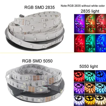 LED Šviesos Juostelės RGB Apšvietimo SMD5050 Neon DC12V Luces LED Ledy Lanksčios Juostelės Juosta Gimdymo Šviesos Kambarys