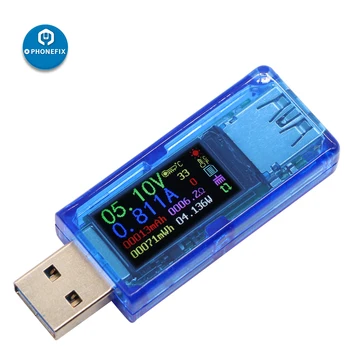 PHONEFIX RD AT34 USB 3.0 spalvotas LCD Voltmeter ammeter įtampa srovės matuoklis multimetras baterijos įkrovimo galia banko USB Testeris