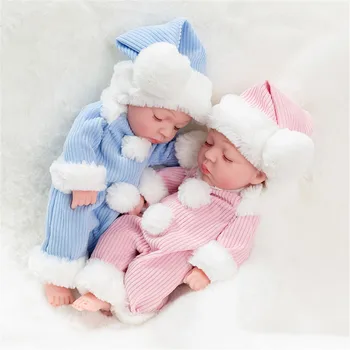Tikroviška Reborn Baby Doll 11 Colių Naujagimių Lėlės Vaikams Mergina Partneris Gimtadienio Dovana Minkštas Reborn Baby Lėlės Miega Nekilnojamojo Kūdikių Lėlės