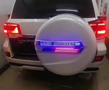 Su LED ligh Galiniai Atgal Atsarginių Padangų Padengti Apdaila Apdailos Juostelės Land Cruiser