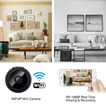 HD 1080P Mini WI-fi IP Kamera Belaidžio Namų Saugumo Dvr Naktinio Matymo Motion Detect Mini Kamera Linijos Vaizdo įrašymo Didmeninės