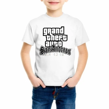 3D Grand Theft Auto, GTA 5 Berniukų/Mergaičių Marškinėliai trumpomis Rankovėmis Gatvės Stiliaus Aukštos Kokybės Keli Stiliai Vaikams Gta5 T-shirt Z4-4