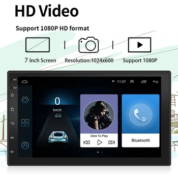 VODOOL 9210S Android 10.1 Automobilio Radijo Multimedia Vaizdo Grotuvas, 7 colių Ekranas, Auto Stereo Dvigubo 2 DIN WiFi GPS Galvos Vienetas Automobilio Stereo
