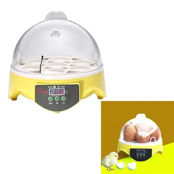 Mini 7 Kiaušinių Automatinis Inkubatorius Paukščių Inkubatorių Brooder Skaitmeninis Temperatūros Perykla Kiaušinių Inkubatorius Vištienos Antis Paukštis