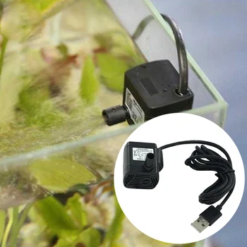 USB Powered Micro Vandens Siurblys Povandeninis Mini Vandens Išdalijimo Žuvų Akvariumas Fontanas Mažų Žuvų Bakas Pet