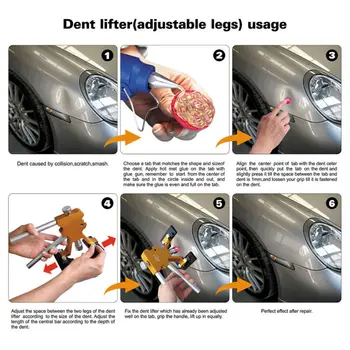 LDR Paintless Dent Repair) Automobilis Dent Valiklis Priemonė Automobilio Kėbulo Traukiant Dent Rinkiniai Pašalinti Įlenkimai