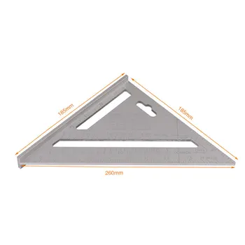 7 colių Tikslumas Trikampio Kampas Matlankis Greičio Kvadrato Matavimo Liniuotė Mitra formuoti Statybinių Stalių, Matavimo Įrankiai