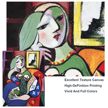 Moteris Su Knyga Picasso Drobės, Paveikslai Ant Sienų, Menas, Plakatų Ir grafikos Siurrealizmas Menas Drobė Nuotraukas Kambarį