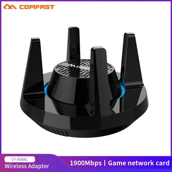 SF-958AC Comfast 1900Mbps dvigubo dažnio Belaidę USB 3.0, wifi 2.4 G&5.8 G Dongle Adapterį 802.11 a/g/n/ac Antenos Tinklo plokštė