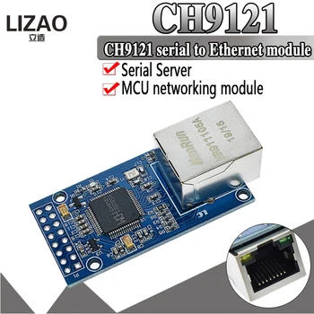 CH9121 UART Nuosekliojo Prievado prie Ethernet Tinklo Modulis TTL Perdavimo Modulis Pramonės Mikrovaldiklis STM32 TCP/IP 51 3.3 V 5V