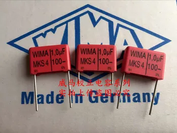 2020 karšto pardavimo 10vnt/20pcs Vokietija WIMA MKS4 100v 1.0 UF 1UF 105 100v P: 15mm Garso kondensatorius nemokamas pristatymas