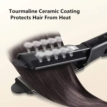 Keturių pakopų temperatūros reguliavimo Turmalinas keraminiai butas geležies Jonų plaukų ištiesinimo priemonės, nepažeidus plaukus įtvaras bigcurlPerm