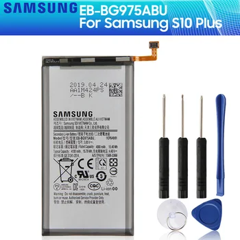 SAMSUNG Originalus Bateriją EB-BG975ABU Samsung GALAXY S10+ S10 Plius S10Plus SM-G9750 G9750 4100mAh, Telefono Baterija