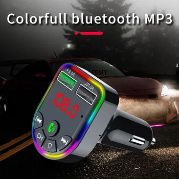 Bluetooth 5.0 FM Siųstuvas Automobilinio Įkroviklio Rinkinys MP3 Moduliatorius Žaidėjas Belaidė laisvų Rankų įranga Garso Imtuvas Dual USB Greitas Įkroviklis 3.1