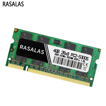 Rasalas Atminties RAM DDR2 4G Nešiojamas 5300 6400 667 800 mhz SODIMM 200pin 1.8 V PC2 Sąsiuvinis Memoria RAM DDR2 Oперативная Nамять