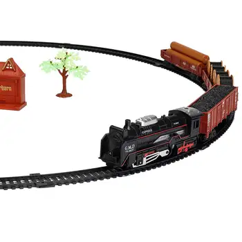 Elektros Žaislas Traukinio Bėgiai Dinaminis Traukinio Rinkinį Modelis Geležinkelio Traukinio Bėgių Nustatyti Profissional Autorama Automobilių Grandinės Vaikams Vaikų Žaislas