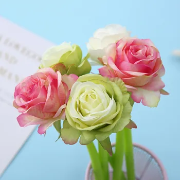 16 vnt./daug Kūrybos Modeliavimas Rožių gėlių Gelio Rašiklis Mielas 0,5 mm Parašą Pen Reklaminės Dovanos mokyklinės prekės, Raštinės Reikmenys