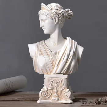 Europos Graikų Rašmenų Statula Kūrybos Dervos Pobūdžio Skulptūra Kambarys Darbalaukio Ornamentas, Papuošimas Namų Dekoro Priedai