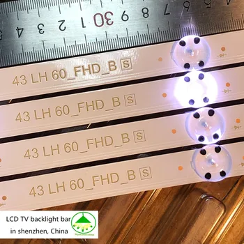 Naujas 5set=30pcs 8LED 850mm LED apšvietimo juostelės LG 43UH6030 43UF640 HC430DGN-SLNX1 UF64_UHD_A 43LH60FHD EAV63192501