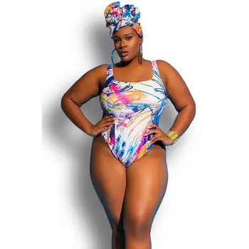 2018 Didelis Dydis XL-4XL Moterų maudymosi Kostiumėliai, Dažymas Spausdinti vientisi maudymosi kostiumėlį Afrikos Stiliaus Maudymosi Kostiumą, Didelis Plaukimo Kostiumai Seksualus Biquini