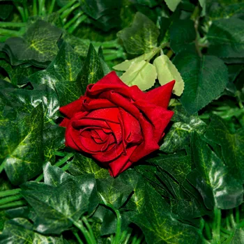 Viršų Pardavimo s Valentino Rose Pavasario Dirbtinis, Netikras Gėlių kompozicijų Puokštę Kambarys Vestuvių namų Dekoro Nekilnojamojo Touch Gėlių
