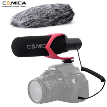 Comica V30 PRO Vaizdo Mikrofono Krypties Kondensatoriaus Pokalbio Įrašymo Mic Canon Nikon Sony DSLR Fotoaparatą (su Windmuff)