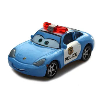 Disney Pixar Cars 2 3 Sally Šerifas Mėgėjams Žaibas McQueen draugei Metalo Diecast 1:55 Žaislas lydinio Automobilio modelį vaikams