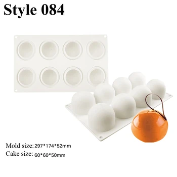 Meibum Įvairių Tipų Geometrinės Formos Tortas Dekoravimo Priemonės Non-Stick Silikono Formos Šalis Putėsiai Kepimo Formų Virtuvės Bakeware