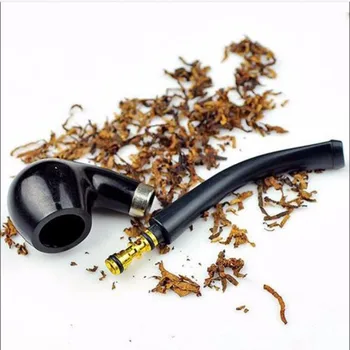 Nešiojamų Juoda Rūkymas Vamzdis Mini Rūkymas Vamzdis Cigarų, Cigarečių Senovinių Medinių Patvarus Tabako Draugas, Šeimos Dovanos