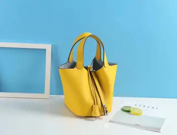 Kafunila natūralios odos kibirą krepšys moterims 2019 prabanga rankinės moterims, krepšiai dizaineris garsaus prekės ženklo crossbody maišelį bolsa feminina