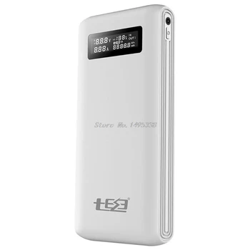 (Ne Baterija)Dual USB QC3.0 Išėjimo 6x 18650 Baterijas 