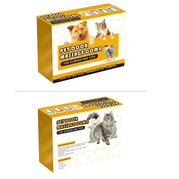 Plastikiniai 2 in 1 Katė, Šuo Duris Su Plaukų Šepečiu Saugumo Atvartu Vartų Namų Vartų Gyvūnų Naminių Kačių ir Šunų Nemokama Prieiga prie Durų Pet Saugos Produktus