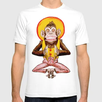 Jolly Šimpanzė Naujas Mados vyriški marškinėliai trumpomis Rankovėmis Marškinėlius Kietas Viršūnes Tees