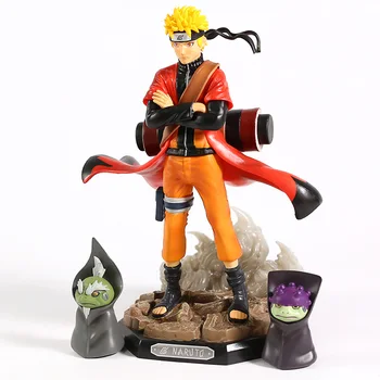 Naruto Shippuden Uzumaki Naruto Sennin Režimas su Shima Fukasaku PVC Pav Kolekcines Modelis Žaislas Brinquedos Figurals