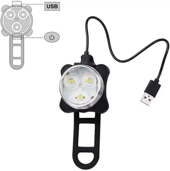 Dviračių Uodega Įrašą Šviesos Žibintas atsparus Vandeniui Dviračių Priekinių žibintų Super Šviesus Kalnų dviračių USB įkrovimo Uodegos Šviesos diodų (LED) Šviesa