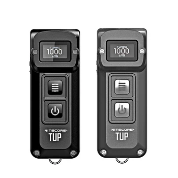 NITECORE TUP USB Įkrovimo MINI Žibintuvėlis CREE XP-L HD V6 LED max 1000 liumenų šviesos atstumas 180 metrų EDC Žibintuvėlis kišenėje šviesos