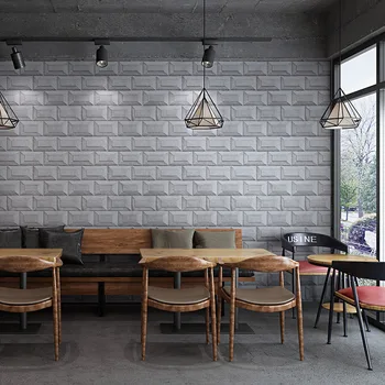 3D 3D retro cemento pilkos spalvos plytų grūdų plytų mūrinis pramoninės vėjo tapetai senovinių plytų tapetai restoranas drabužių parduotuvė