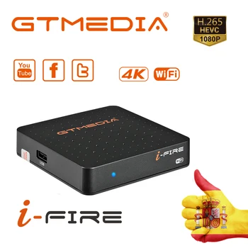 GTmedia IFIRE TV Box 4K h.265 HDR STB LAUKE Ultra HD WIFI m3u engima2 