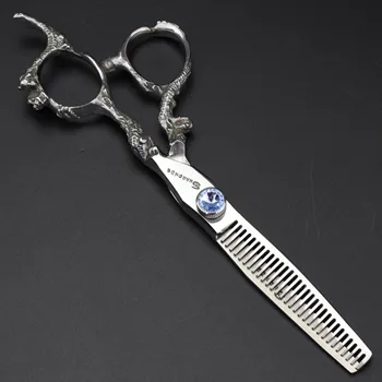 6 colių retinimo žirklės nustatyti barbershop žirklės Profesionalios plaukų kirpimo žirklės Kirpyklų įranga, plaukų pjovimo įrankis