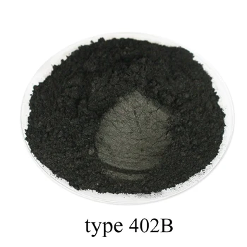 Tipas 402B Anglies Black Pigment Žėručio Milteliai Pigmento Perlų Milteliai Akrilo Dažų, skirtų Amatų, Meno, Automobilių Dažai, Muilo Akių šešėliai 50g