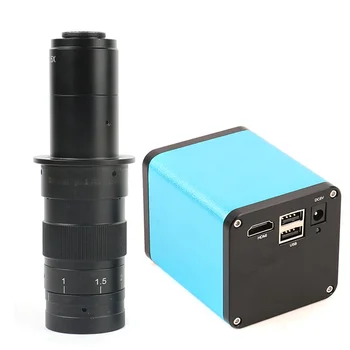 Automatinis fokusavimas 1080P 60FPS SONY IMX290 HDMI TF Video Auto Fokusavimas Pramonės Mikroskopo Vaizdo Kamera 180X C-Mount Objektyvas, Skirtas PCB SMT Remontas