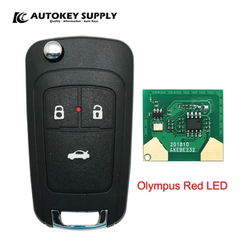 Automobilių stiliaus Apversti raktas Modifikuota Chevrolet+Olympus Raudonas LED dažnis 433 automobilių klavišą AKBPCP104