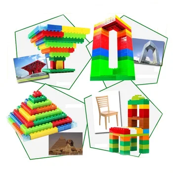 Paveikslas Traukinio Surinkti Blokai Vaikų Ankstyvojo Ugdymo Raštingumo Blokai Bendrieji Pažintiniai Žaislai Suderinama Duploed Blokai