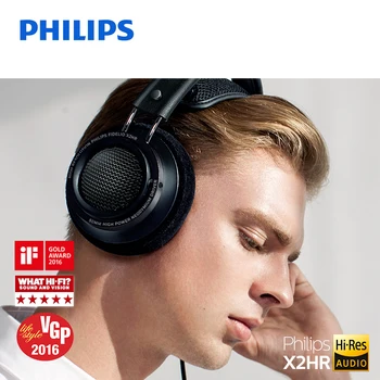 Philips /Philips X2HR Stebėti, Karščiavimas, Rankų HIFI Ausines Aukštos Rezoliucijos Stereo Ausinės su 50 mm didelio galingumo ratai