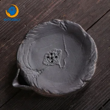Keramikos Lentos Arbatos Dėklas Puodą Guolių Japonijos Drenažo Vandens Saugojimo Keramikos Kung Fu Arbatos Rinkinys Rupi Keramikos Amatai Padas