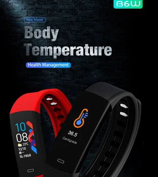 2020 Naujų Temperatūros Smart Juosta Kraujo Spaudimas Žiūrėti fitness tracker fitneso apyrankę sporto laikrodžio apyrankė studentas
